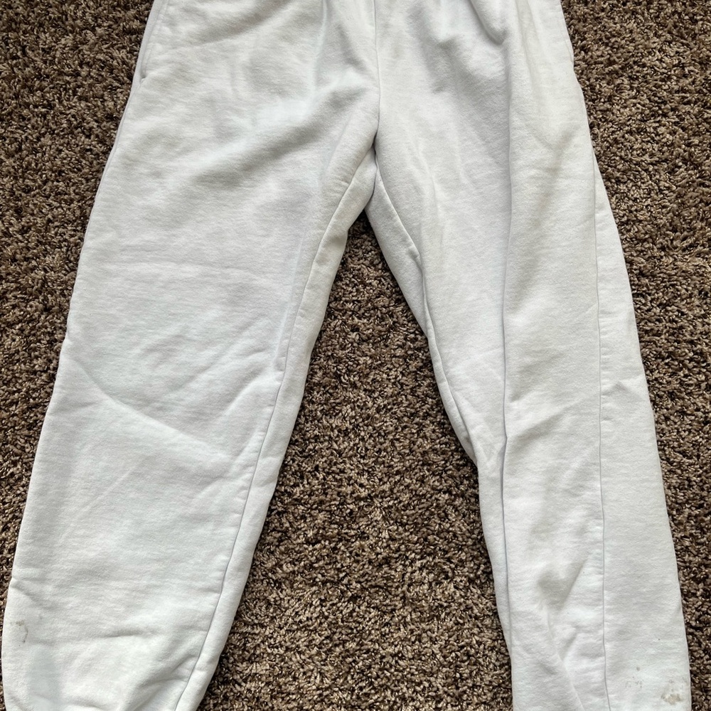 Brandy Melville White Joggers